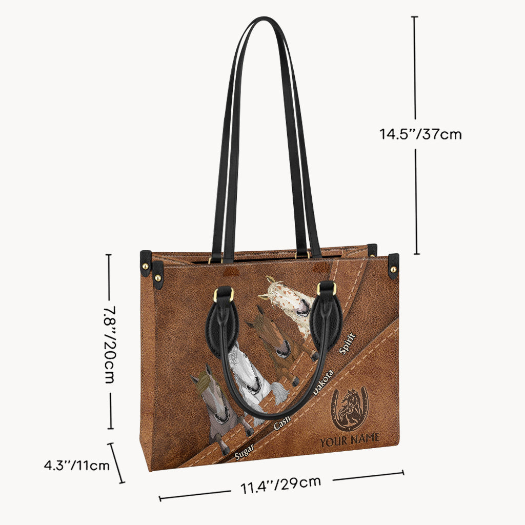 Love Horse - Personalized Horse Leather Handbag