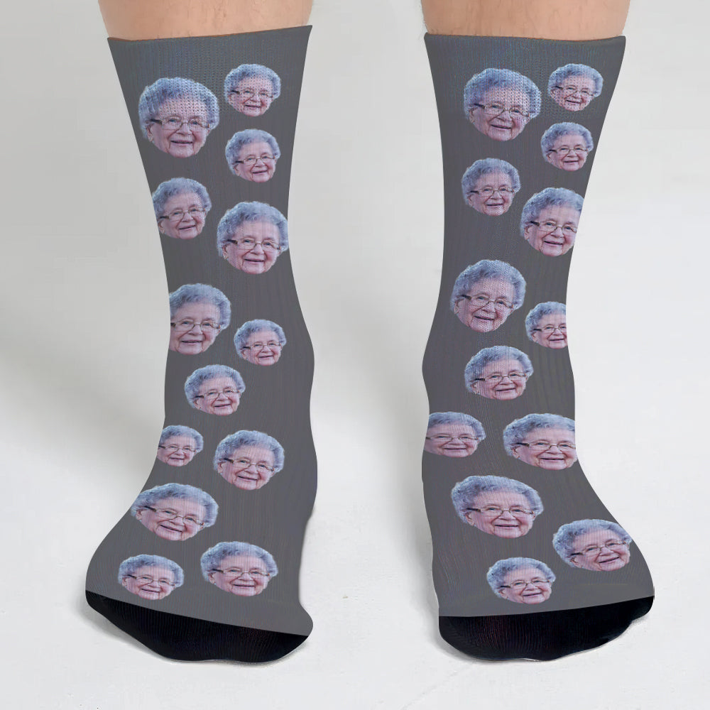 Custom Face - Personalized Grandma Socks