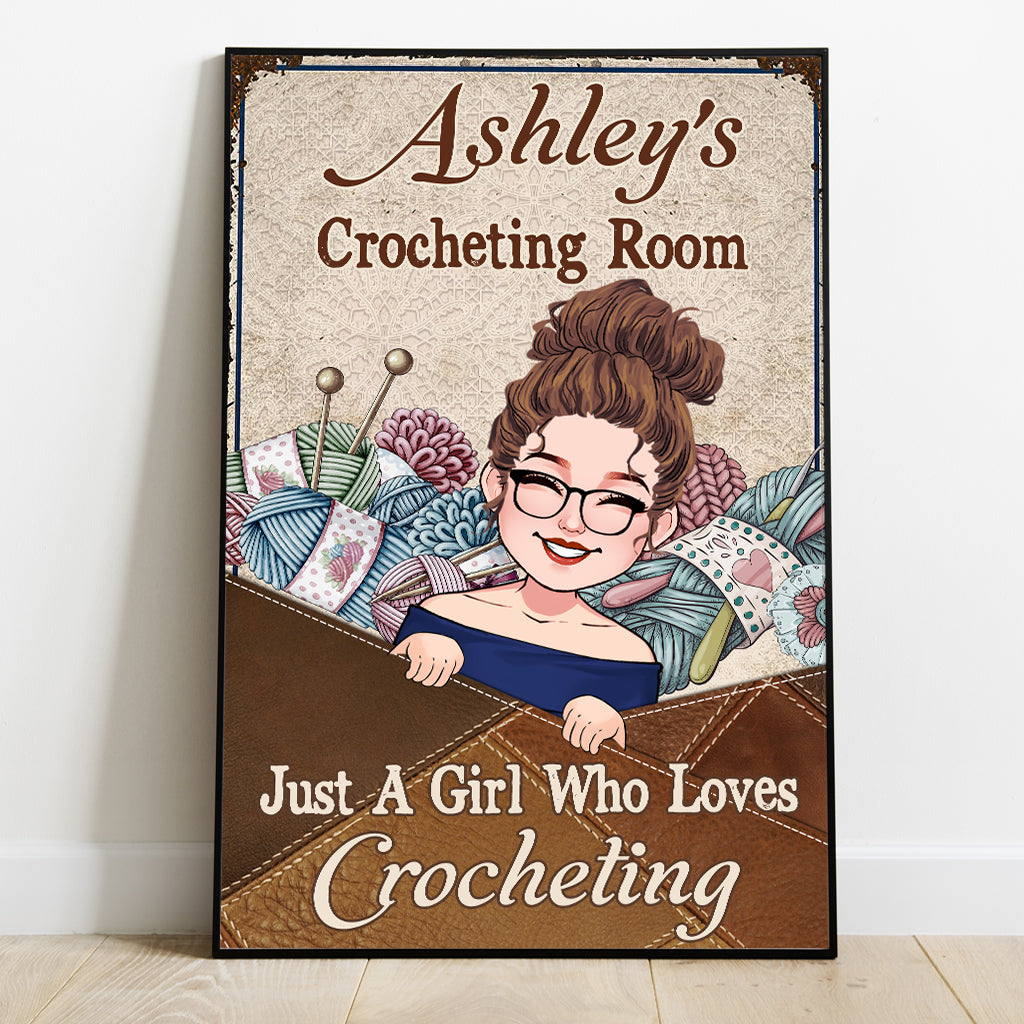 My Knitting Room - Personalized Knitting Canvas And Poster