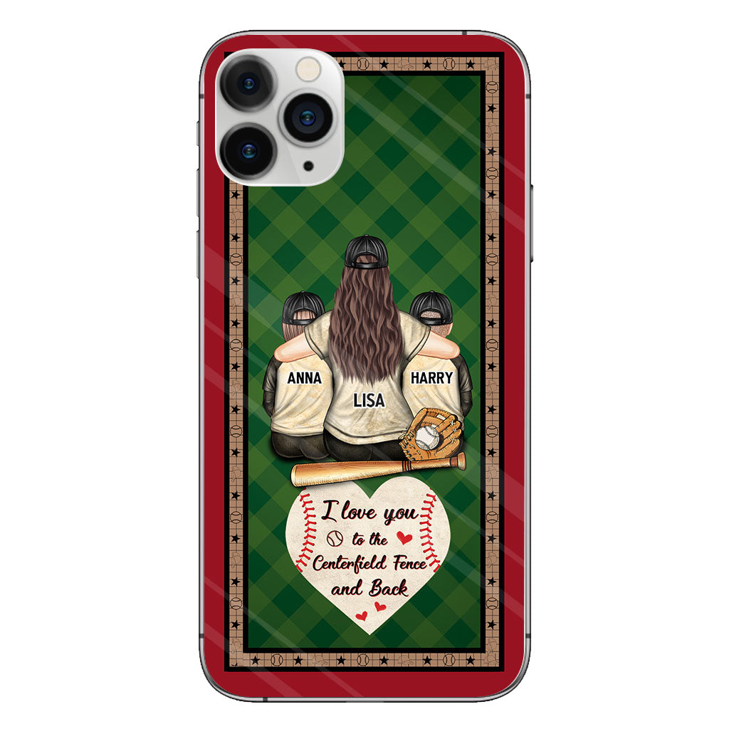 My Heart Is On That Field - Personalized Baseball Clear Phone Case
