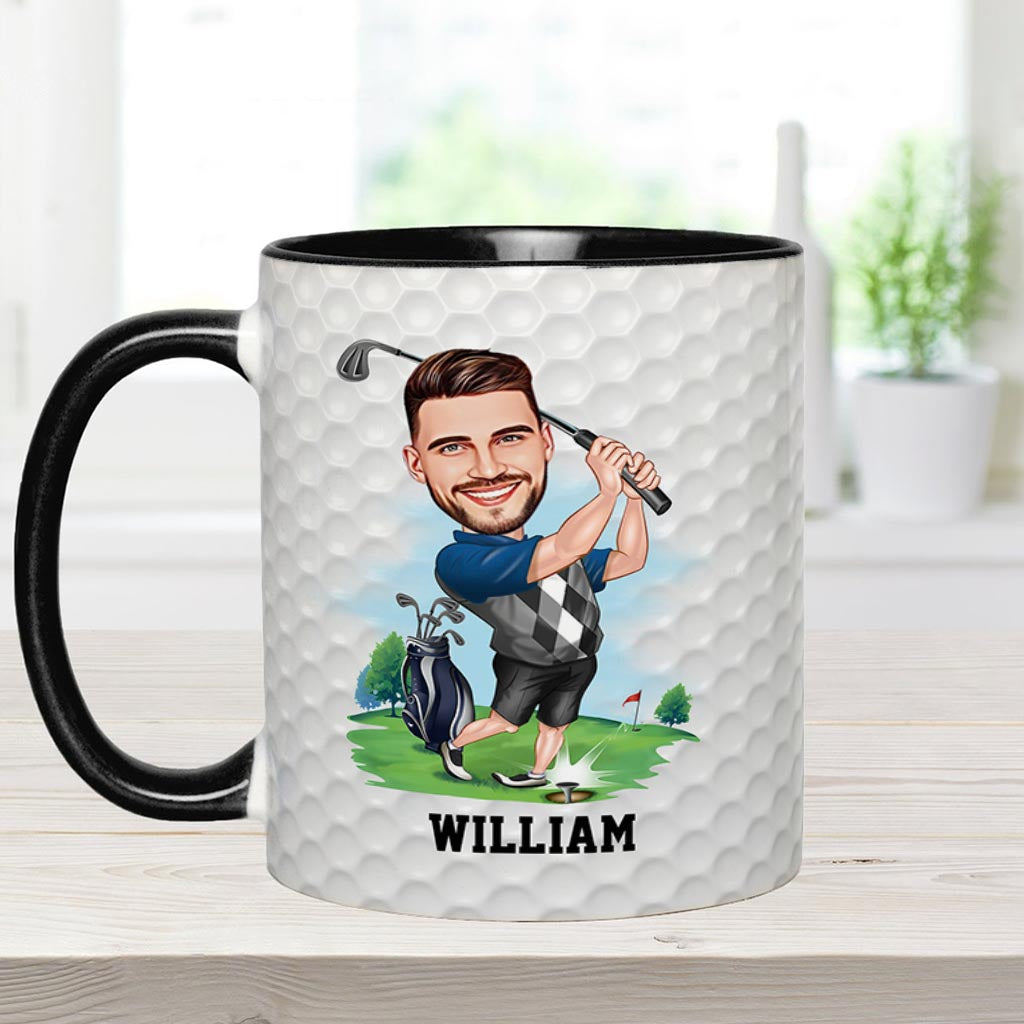 World's Okayest Golfer - Personalized Golf Accent Mug