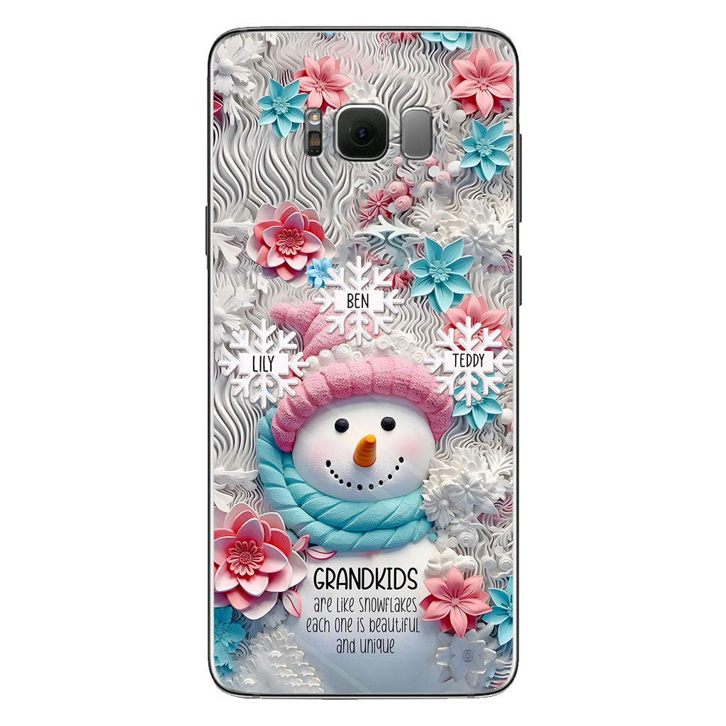 Grandkids Are Like Snowflakes - Gift for grandma - Personalized Phone Case