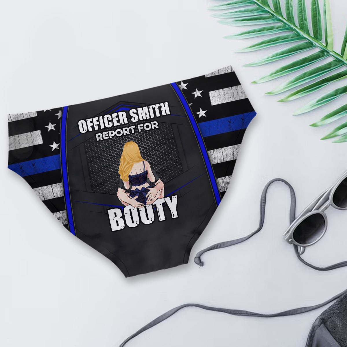Report For Booty - Personalized Police Officer Women's Briefs