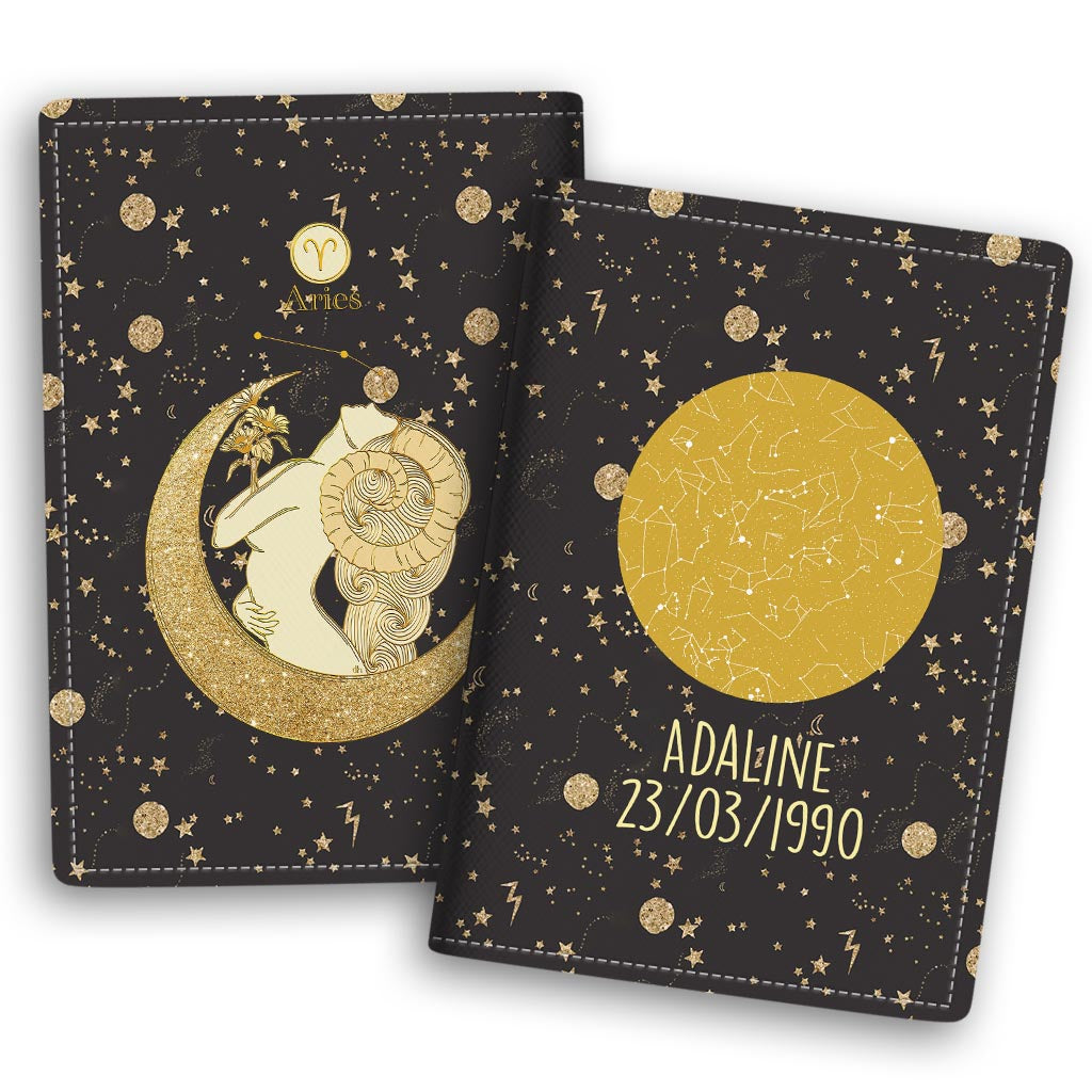 Zodiac Sign - Personalized Horoscope Passport Holder