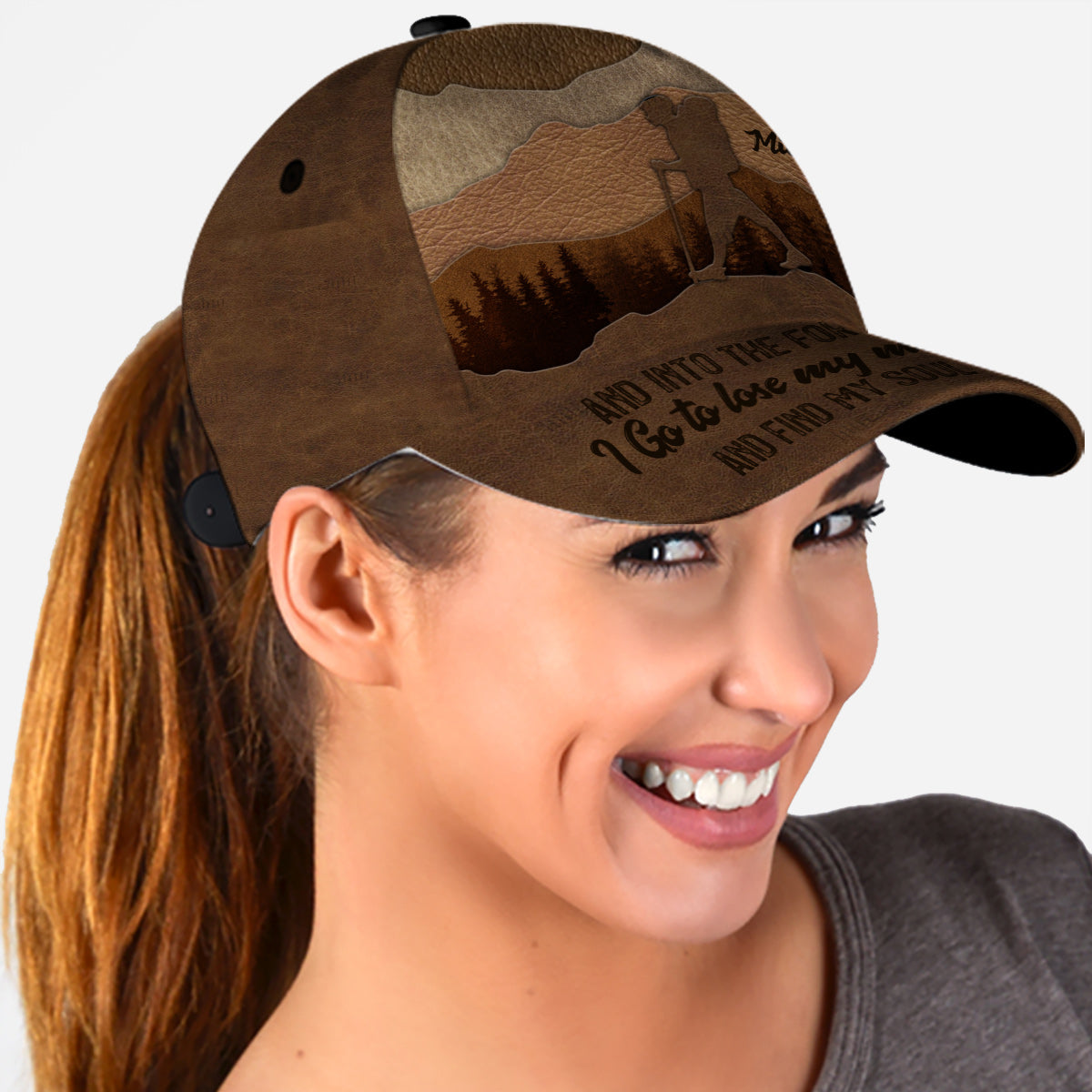 And Into The Forest I Go - Personalized Hiking Classic Cap
