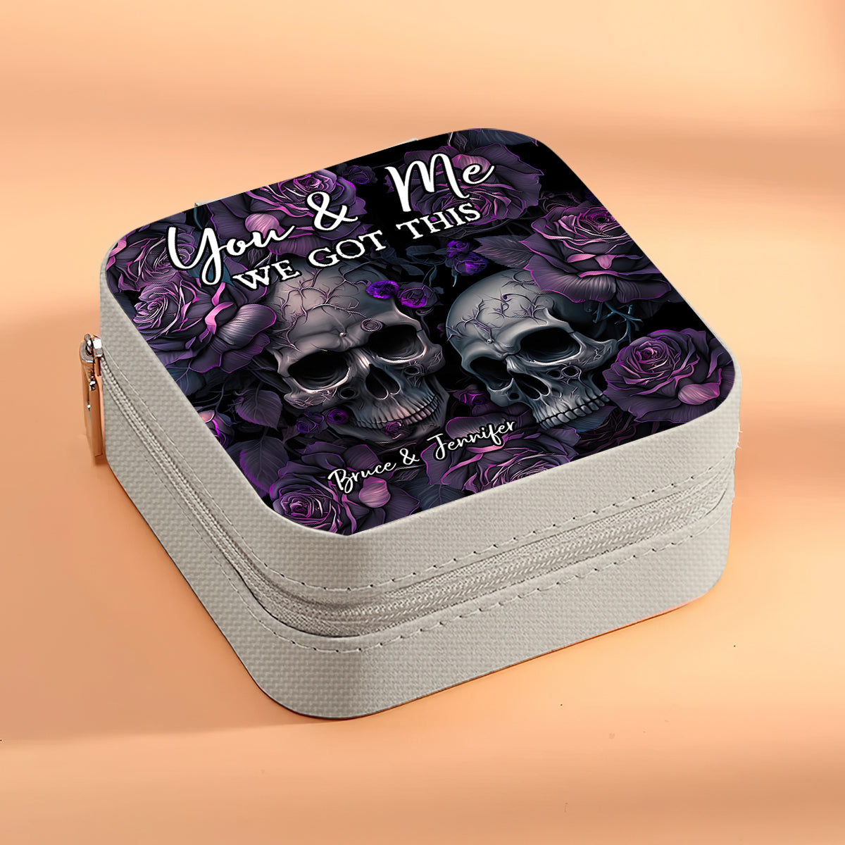 You & Me We Got This - Personalized Skull Jewelry Box