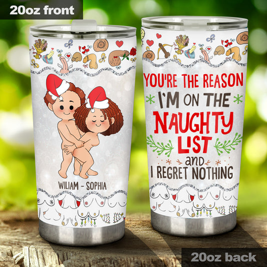 All I Want For Christmas - Personalized Couple Tumbler