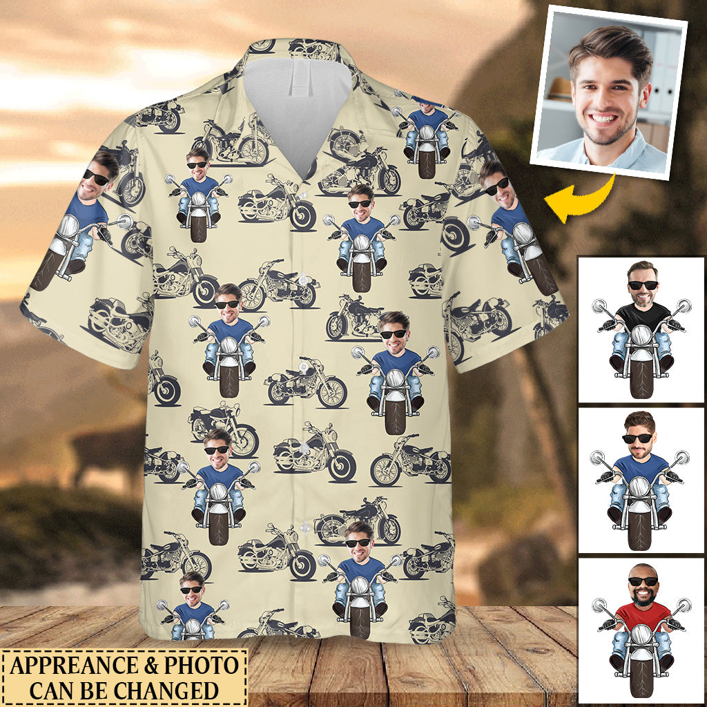 Motorbike Lovers - Personalized Biker Hawaiian Shirt