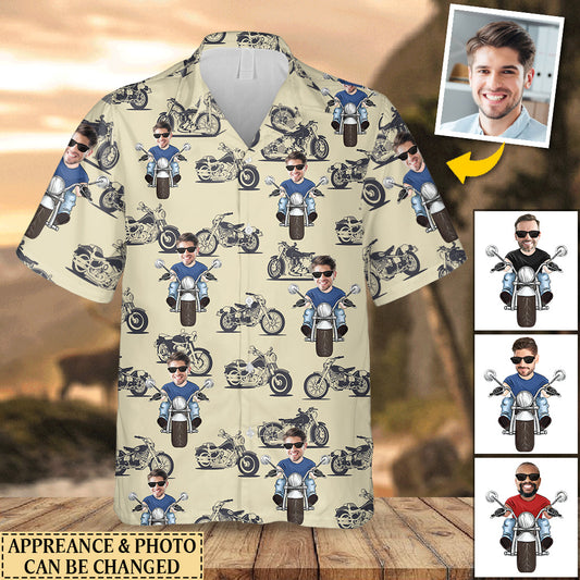 Motorbike Lovers - Personalized Biker Hawaiian Shirt
