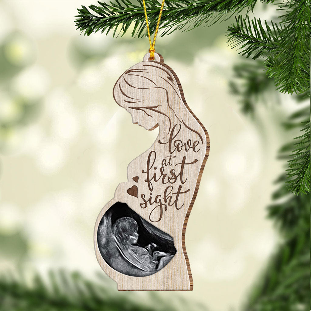 Love At First Sign - Personalized Pregnancy Ornament