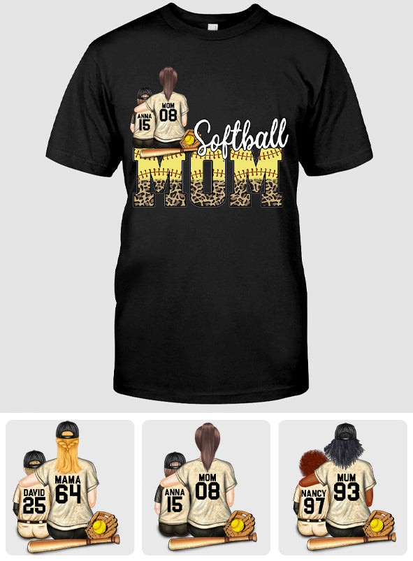 Softball Mom - Softball gift for mom - Personalized T-shirt And Hoodie