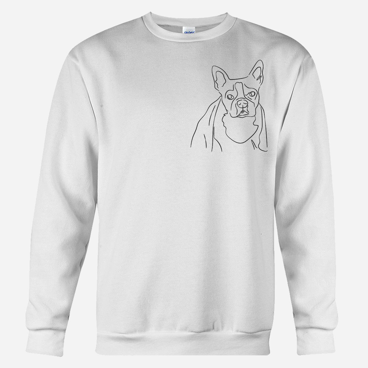 Custom Line Art - Personalized Dog Embroidered Sweater