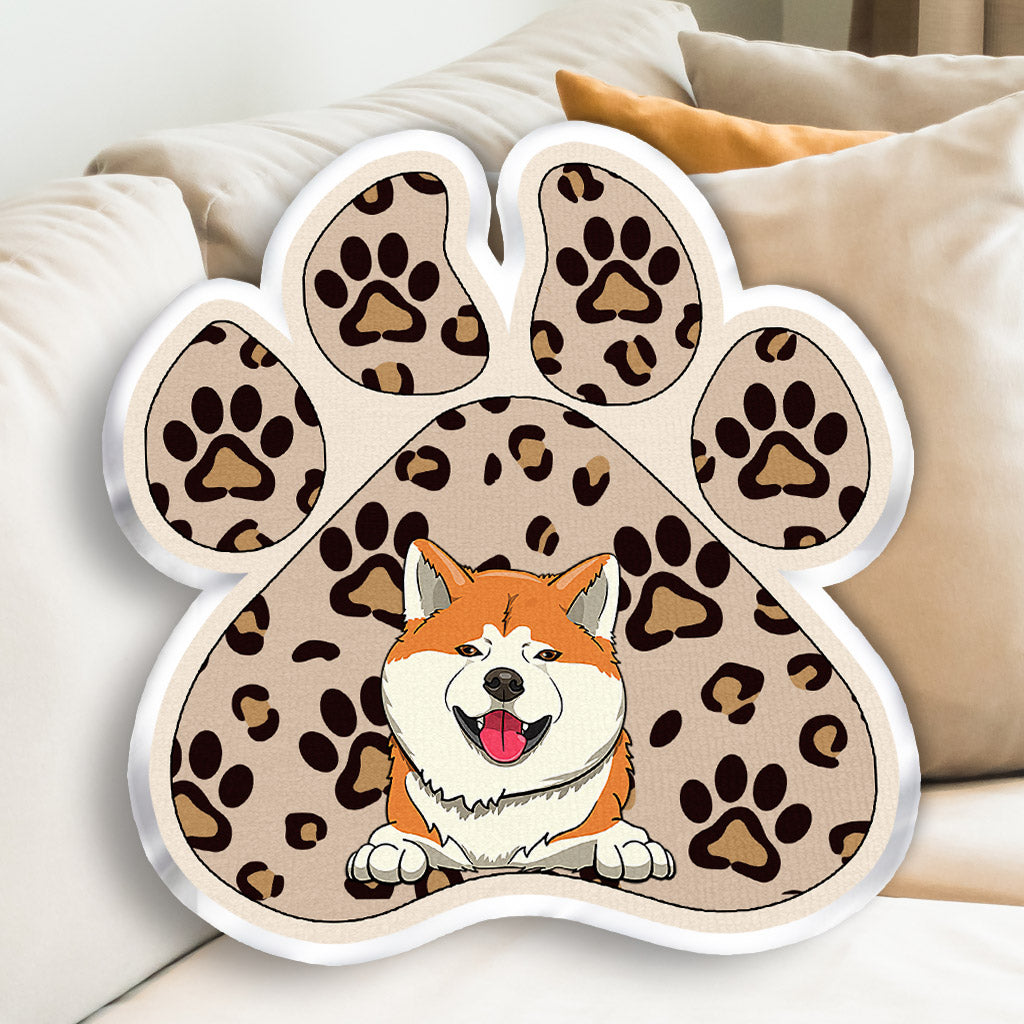 Reserved For The Dog - Personalized Dog Shaped Pillow