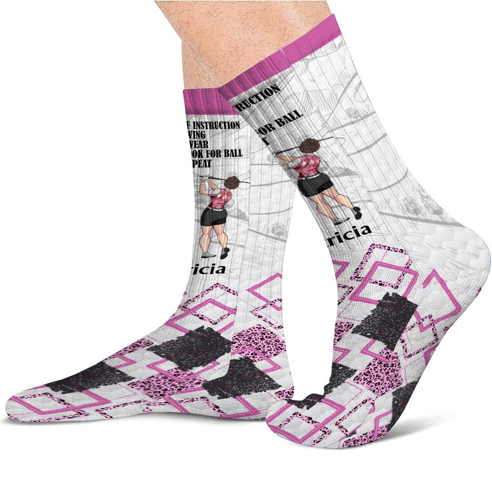 Golf Instruction - Personalized Golf Socks