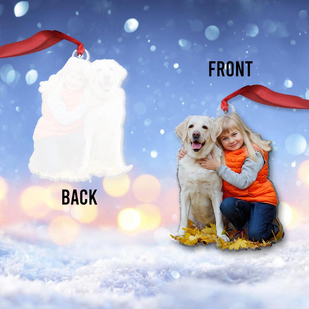 Cute Dogs - Personalized Dog Transparent Ornament