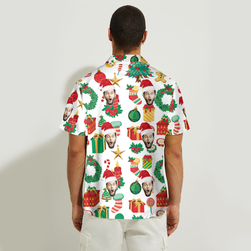 Custom Face Christmas - Personalized Hawaiian Shirt