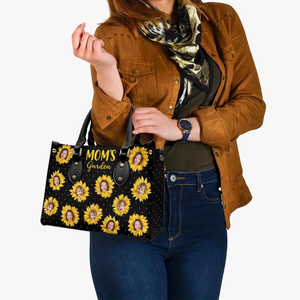 Grandma’s Garden - Gift for grandma, mom - Personalized Leather Handbag