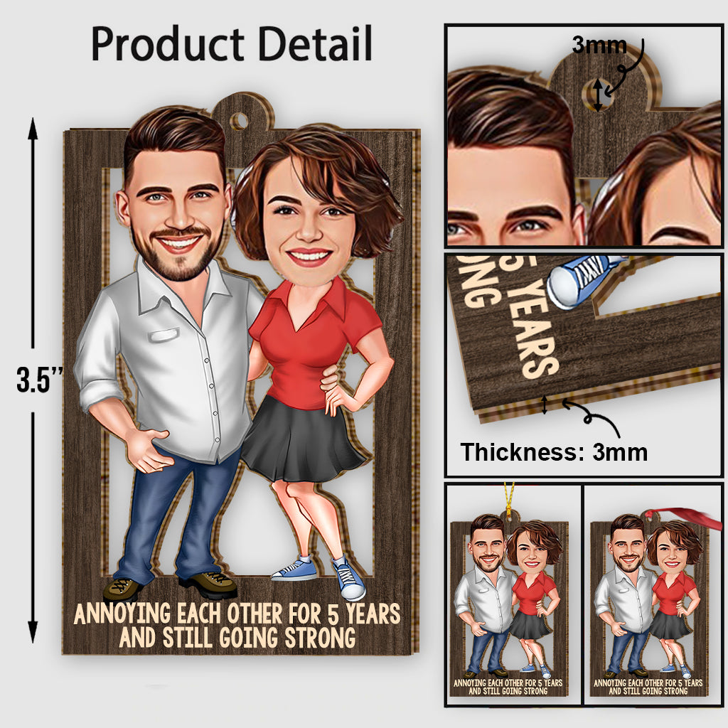 Annoying Each Other - Personalized Couple Ornament
