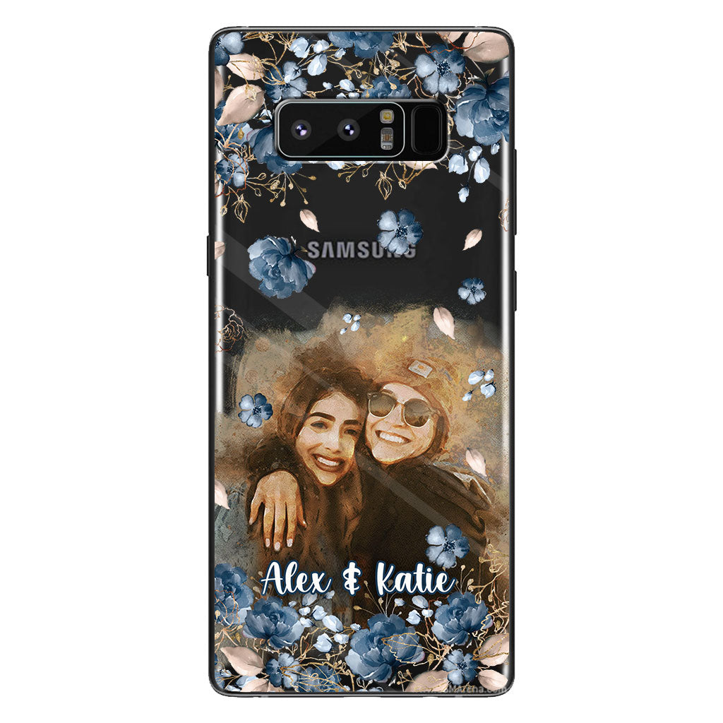 Bestie Matching Phone Case - Personalized Bestie Clear Phone Case