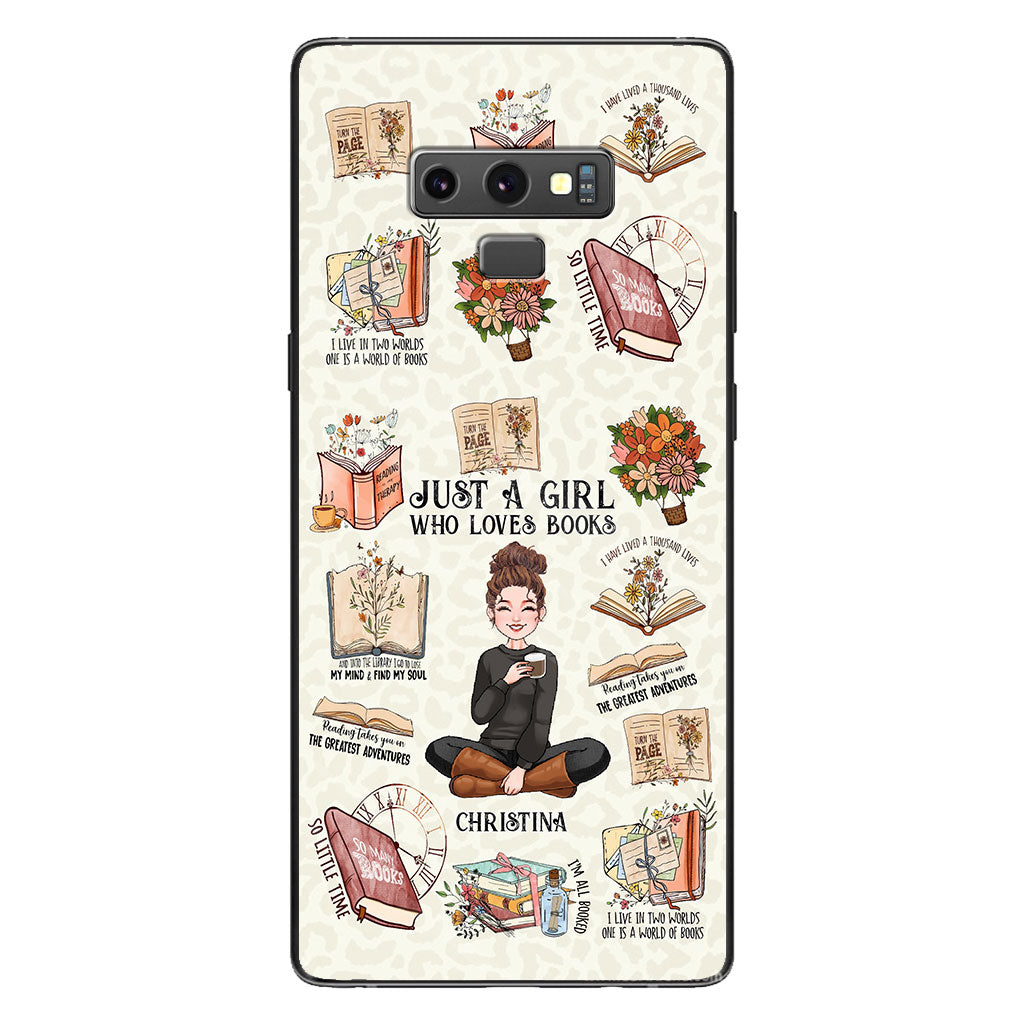 Just A Girl Who Loves Books - Personalized Book Phone Case