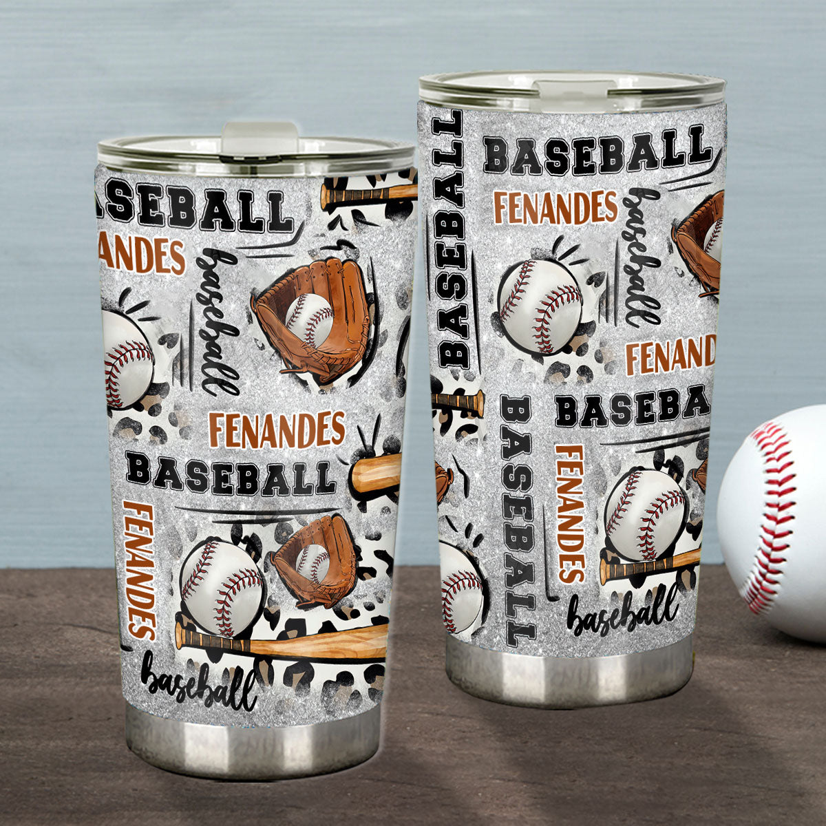 In My Baseball Era - Personalized Baseball Tumbler
