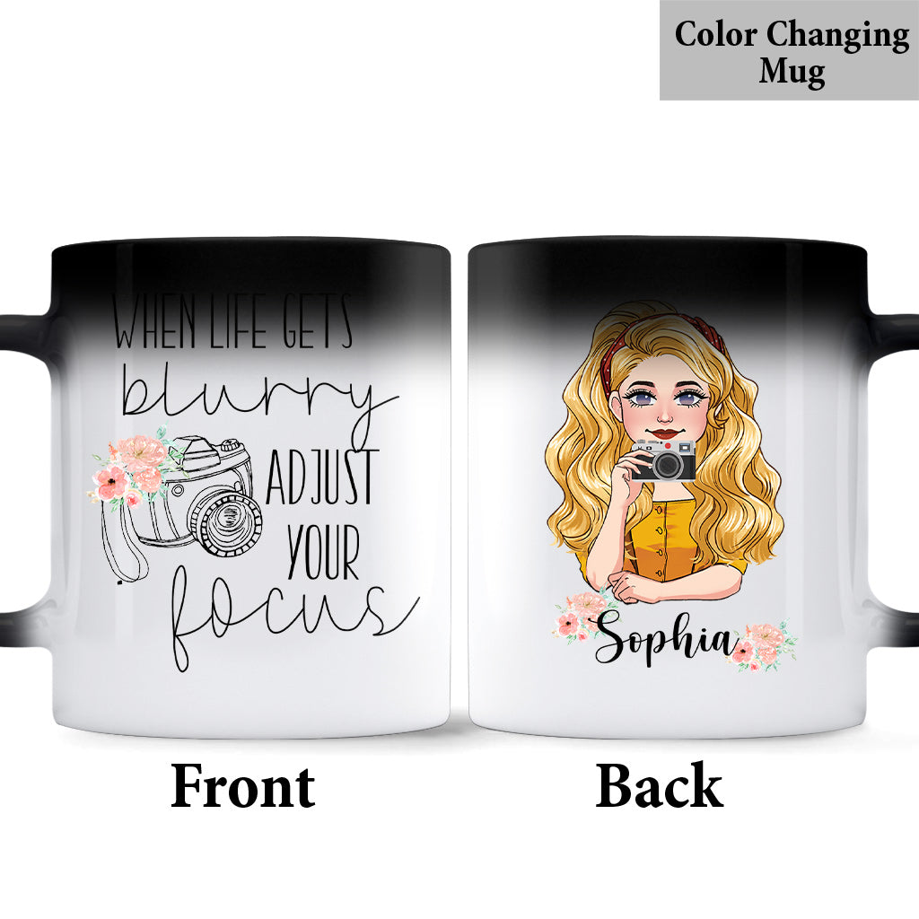 Adjust Your Focus - Personalized Photography Mug
