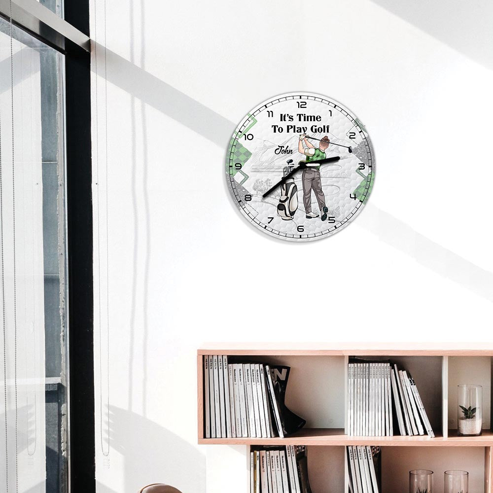 There's Always Time For Golf - Personalized Golf Wall Clock