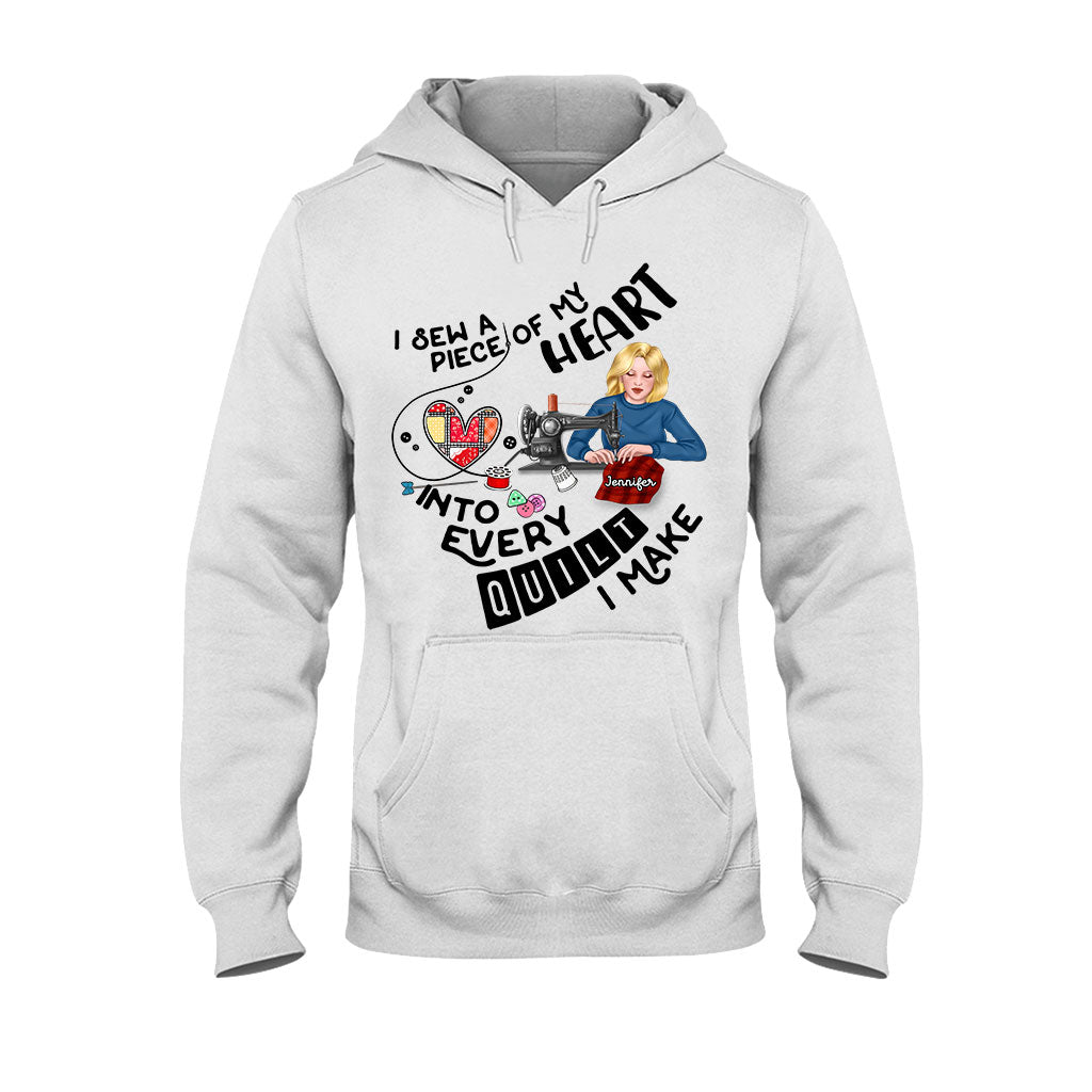 I Sewing A Piece Of My Heart - Personalized Sewing T-shirt And Hoodie