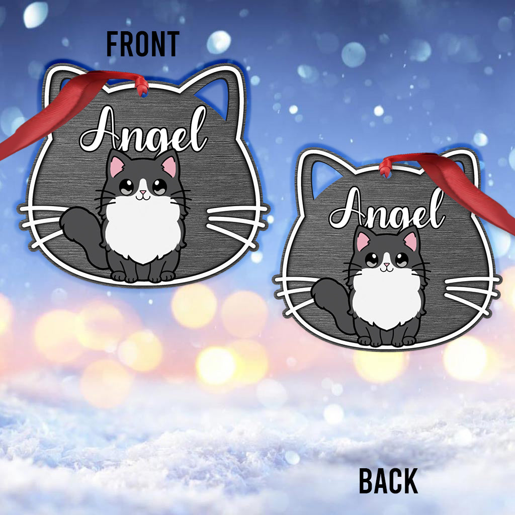 Meowy Christmas - Personalized Cat Ornament