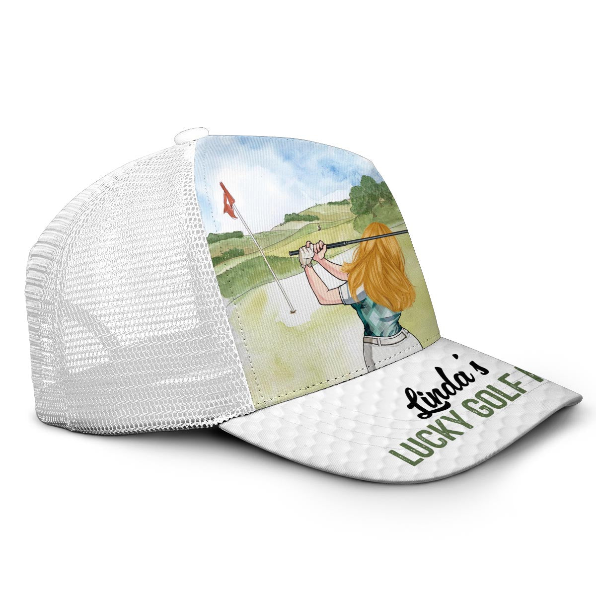My Lucky Golf Cap - Personalized Golf Trucker Hat