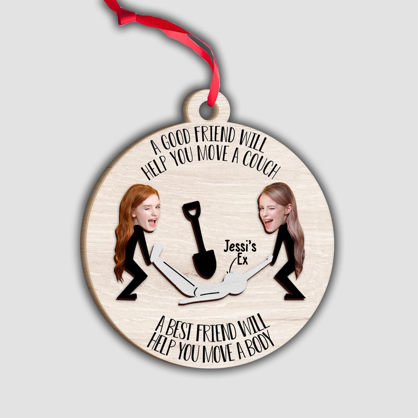 Move The Body - Personalized Bestie 2 Layered Piece Ornament