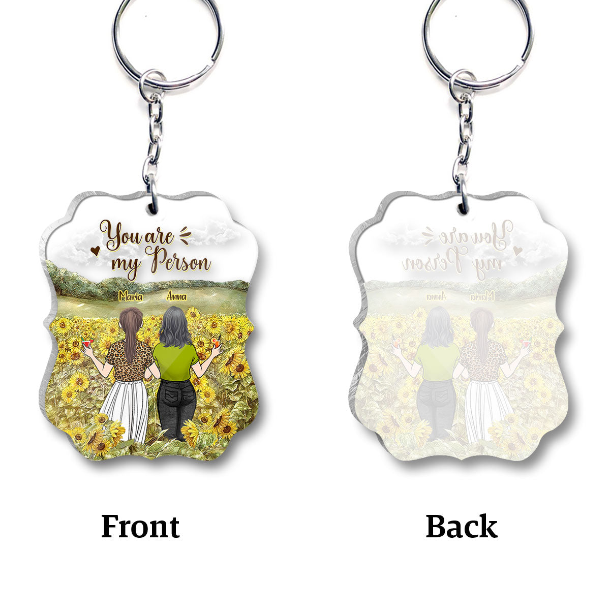 Bestie Forever - Bestie gift for sister - Personalized Keychain