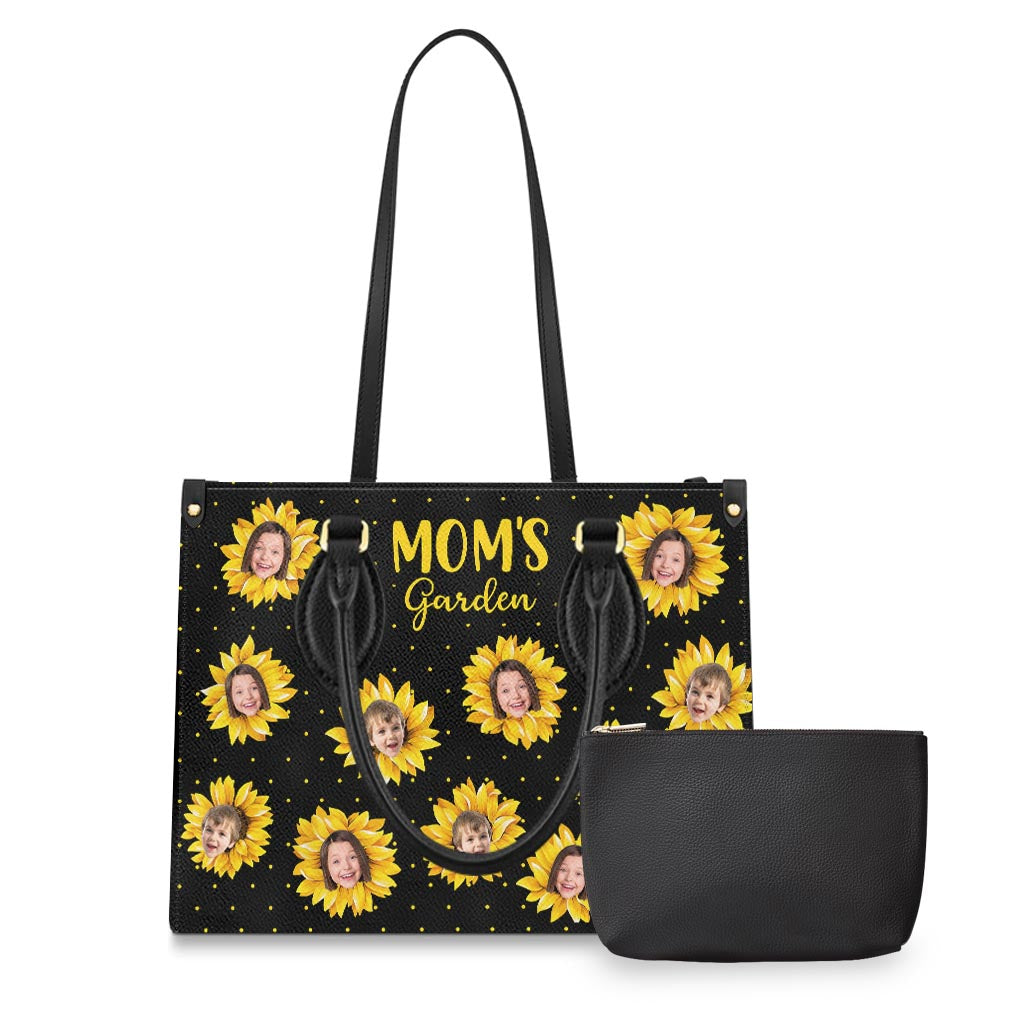Grandma’s Garden - Gift for grandma, mom - Personalized Leather Handbag