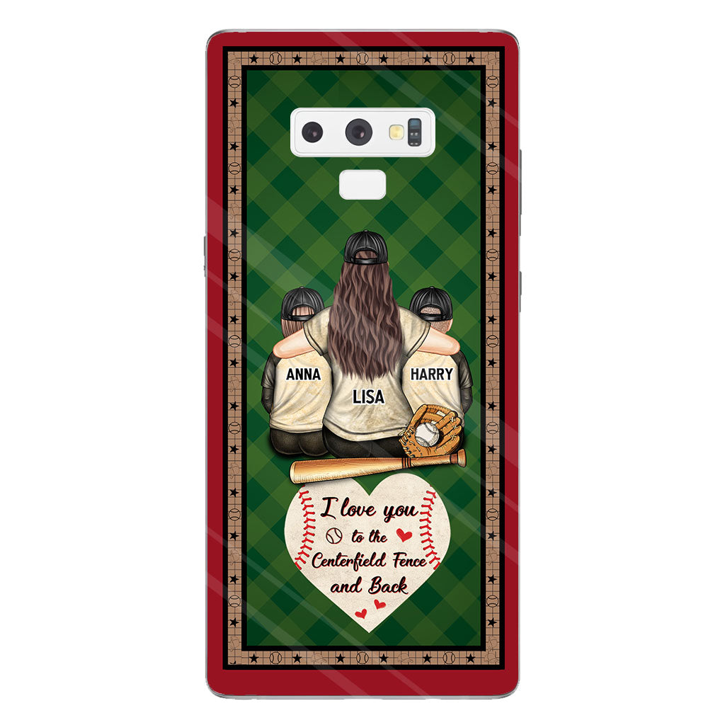 My Heart Is On That Field - Personalized Baseball Clear Phone Case