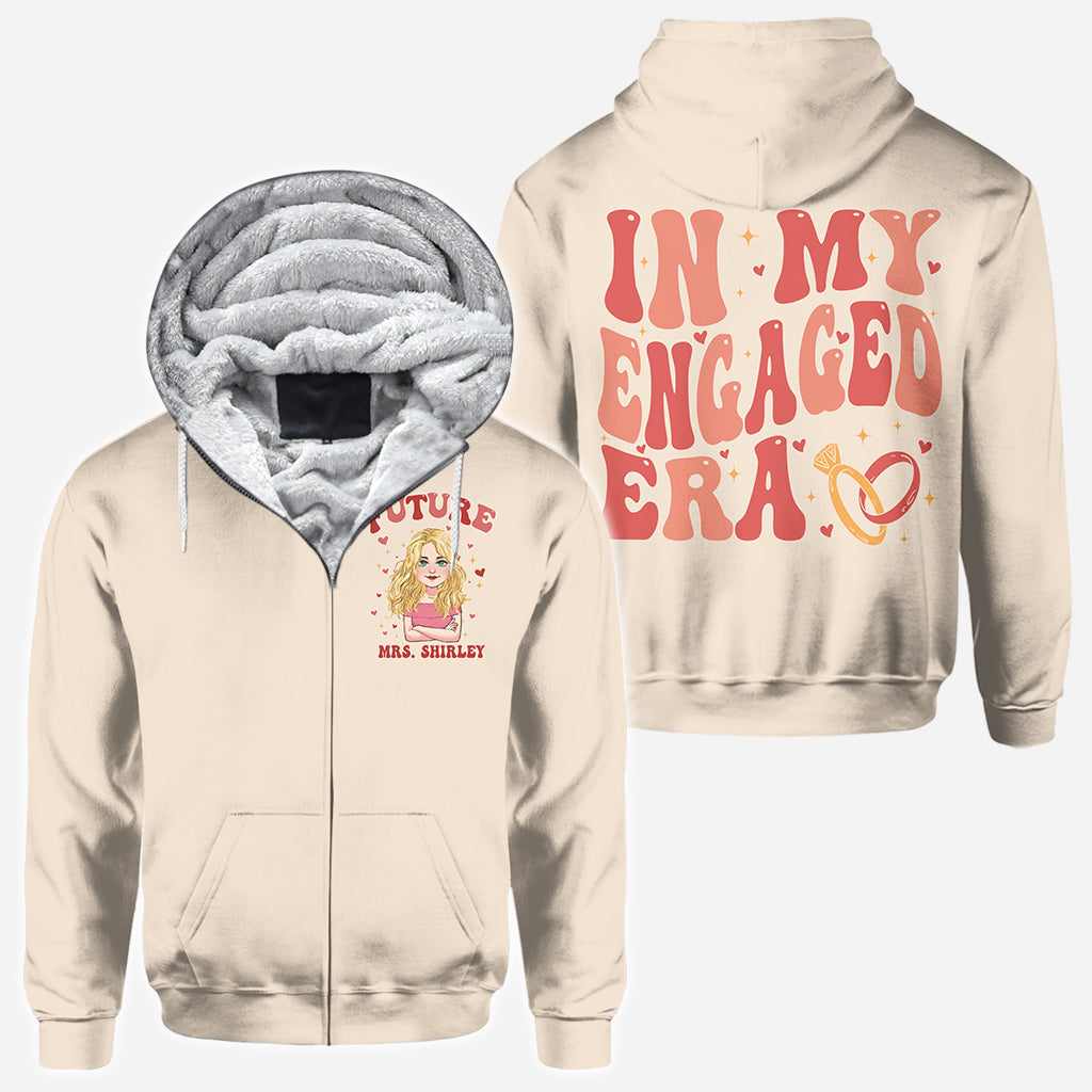 In My Engaged Era - wedding gift for bride - Personalized All Over Shirt