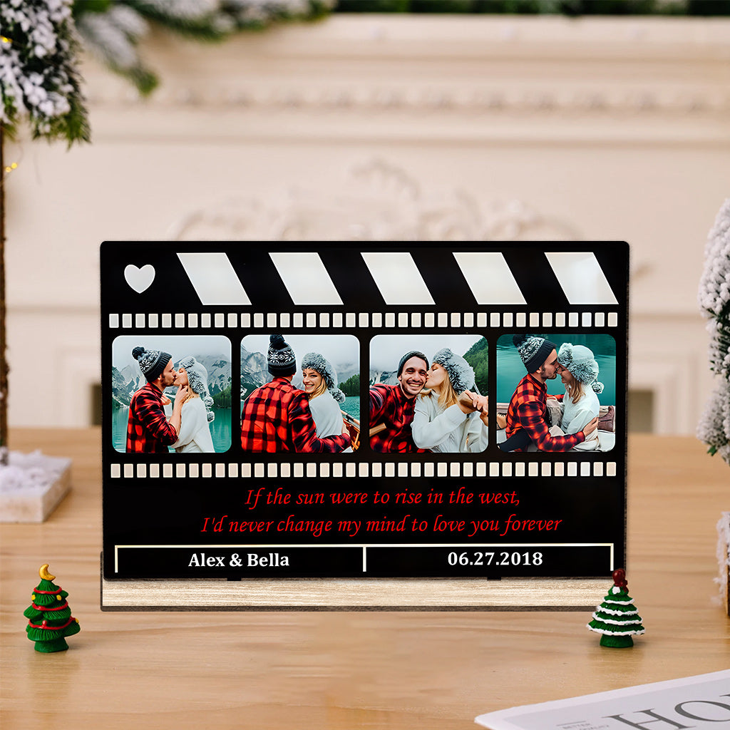 Creative Clapperboard - Personalized Couple 1 Layered Big Freestanding