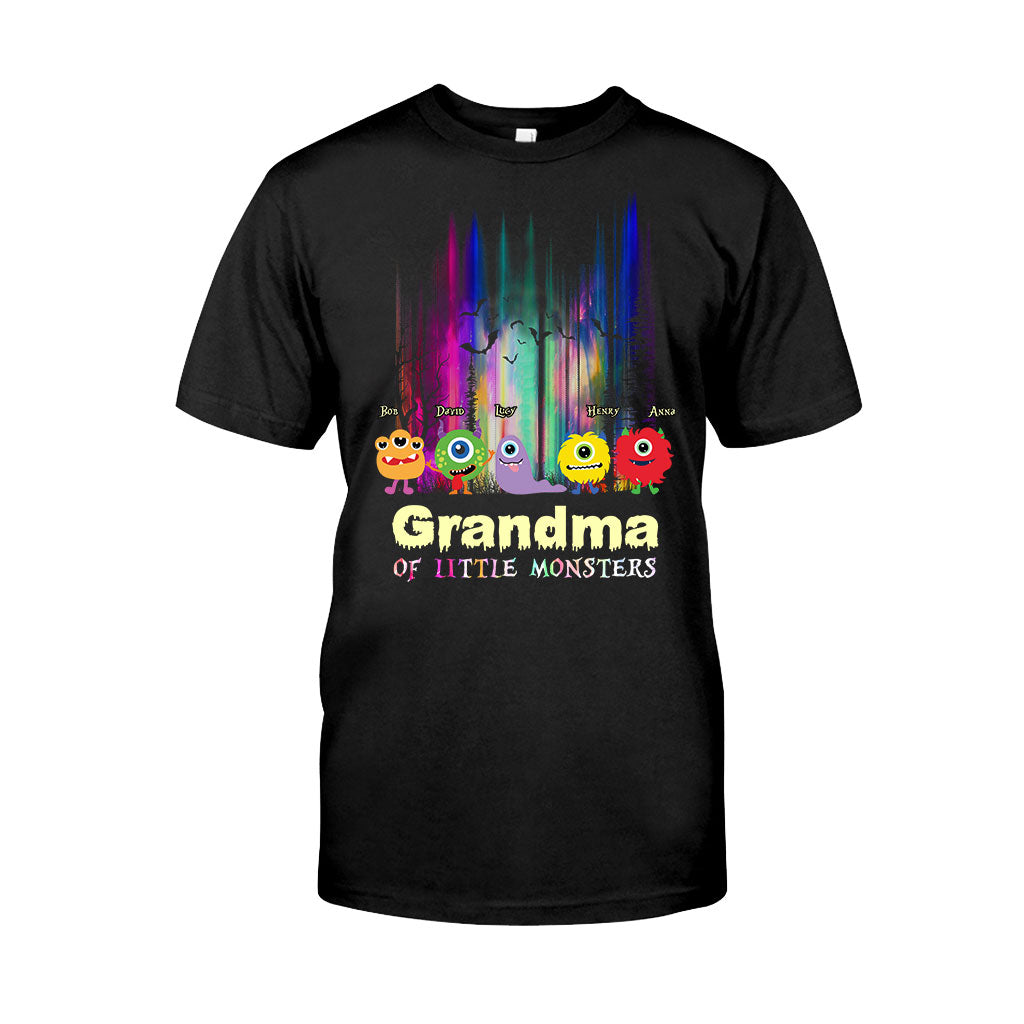 Grandma Of Little Monsters - Personalized Grandma T-shirt And Hoodie