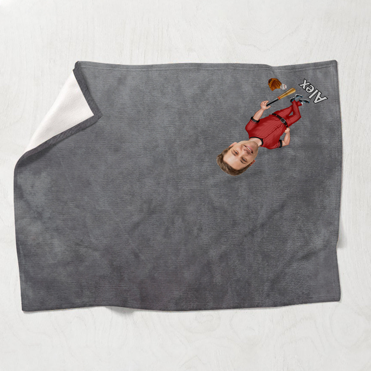 Love Sports - Personalized Baseball Blanket