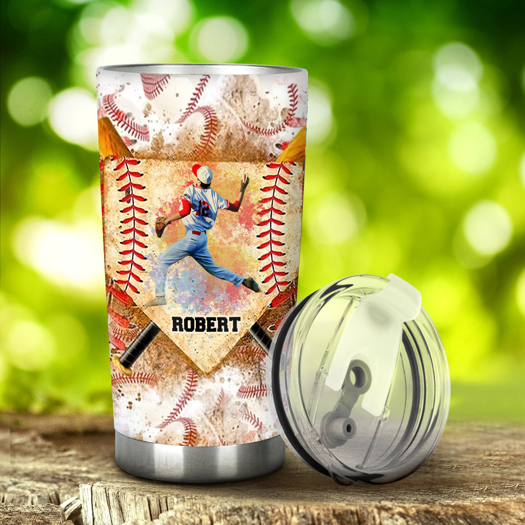 Game Day - Personalized Baseball Tumbler