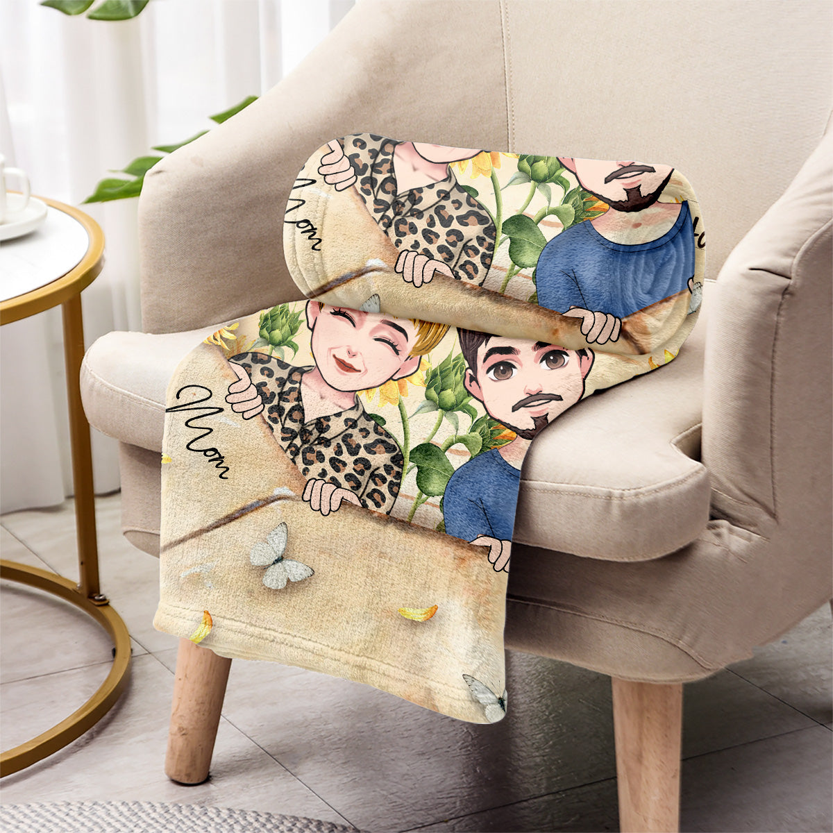 Dear Mom Letter Blanket - Personalized Mother Blanket