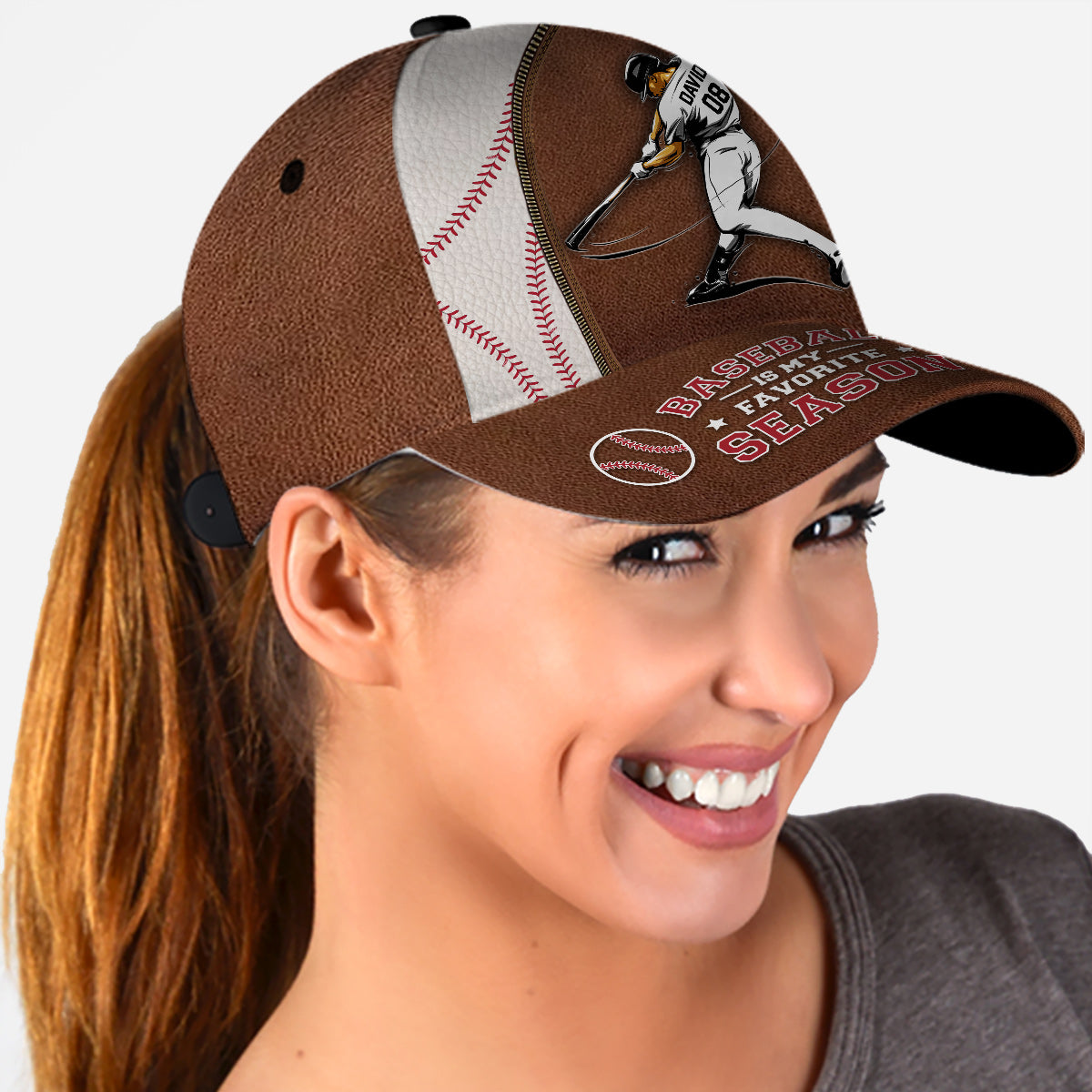 Baseball Is My Favorite Season - Personalized Baseball Classic Cap