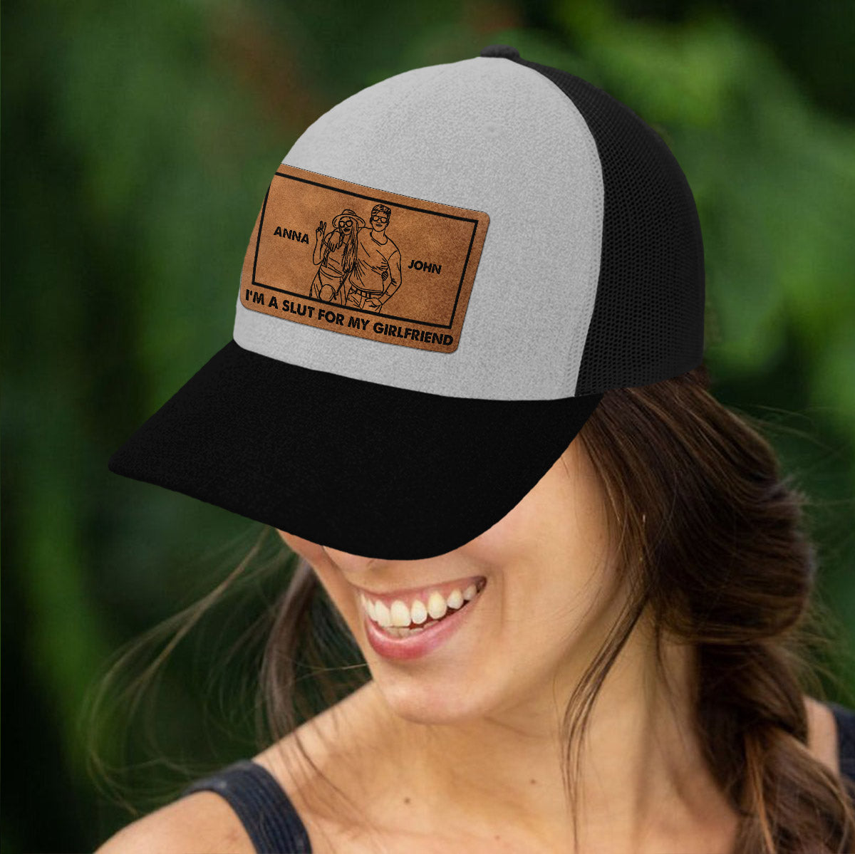 I'm A Slut For My Girlfriend - Boyfriend and Girlfriend gift for boyfriend - Personalized Trucker Hat