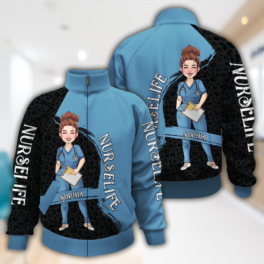 The Nurse Life - Personalized Nurse Zip Jacket