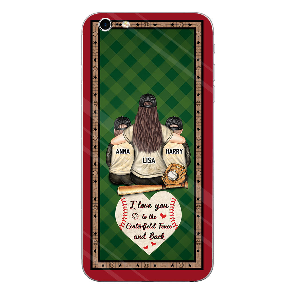 My Heart Is On That Field - Personalized Baseball Clear Phone Case