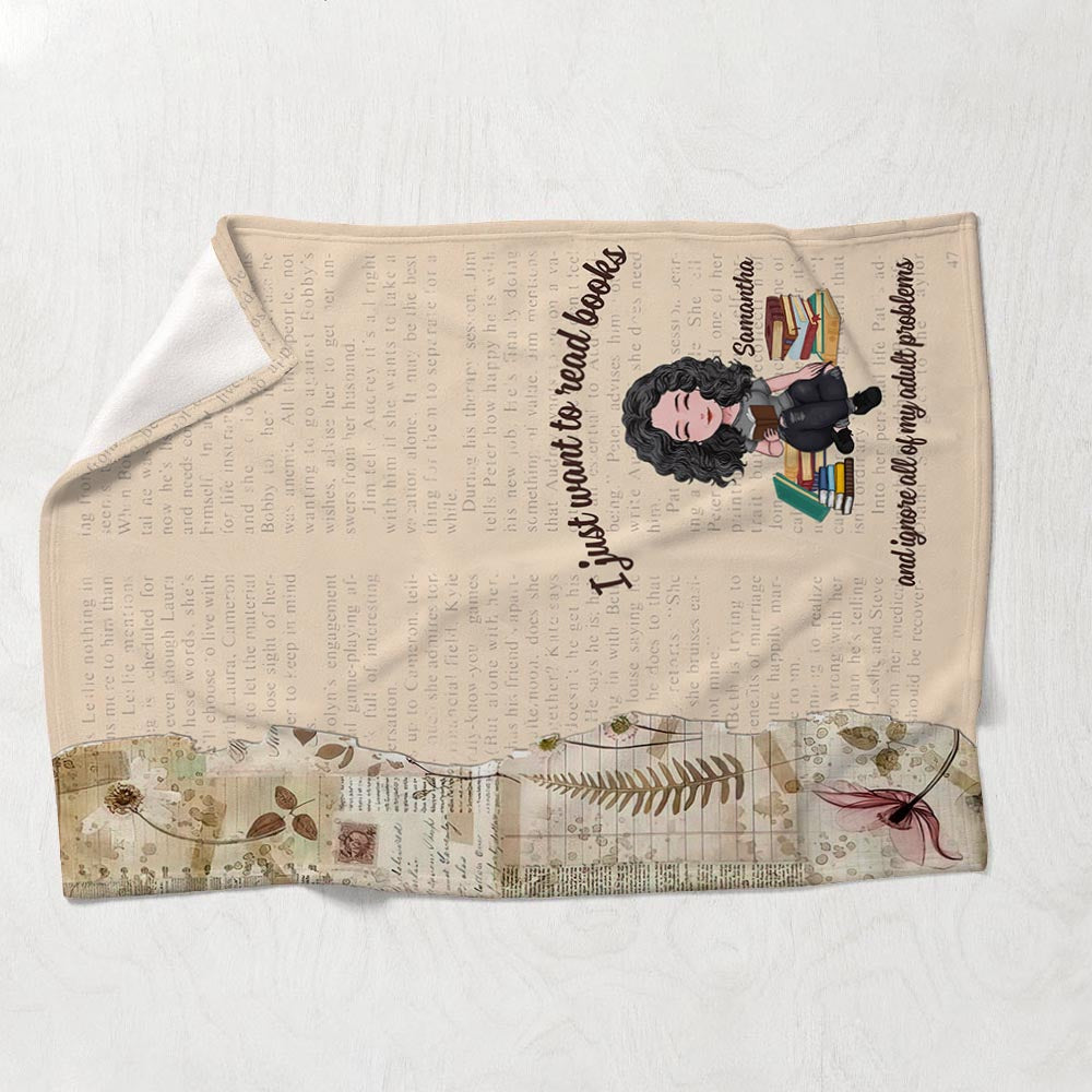 This Is My Reading Blanket - Book gift for mom, daughter, girlfriend, wife - Personalized Blanket