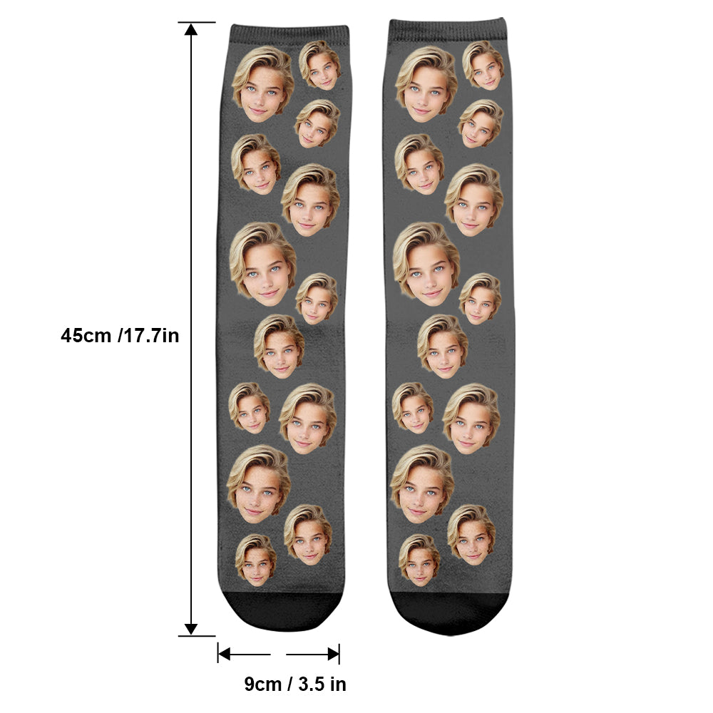 Custom Face - Personalized granddaughter Socks