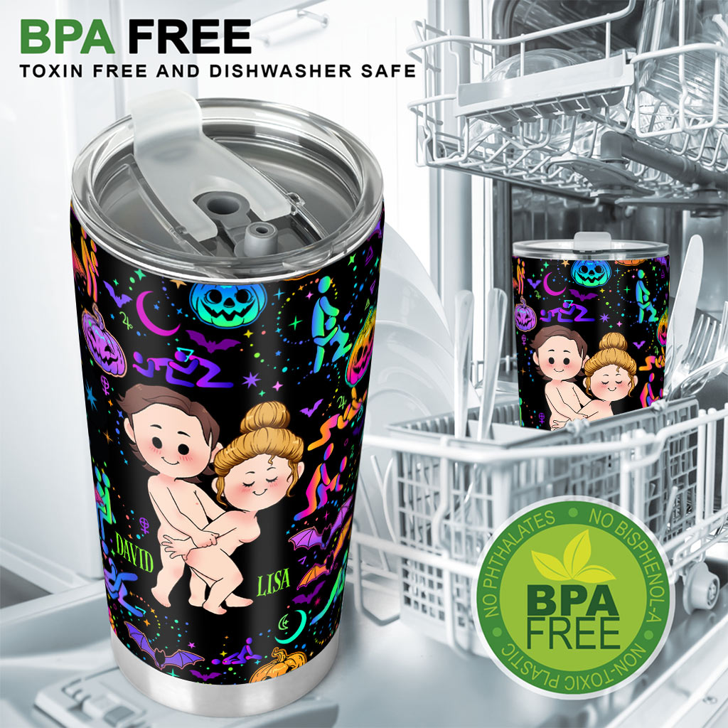 I Wanna Do Bad Things With You - Personalized Couple Tumbler