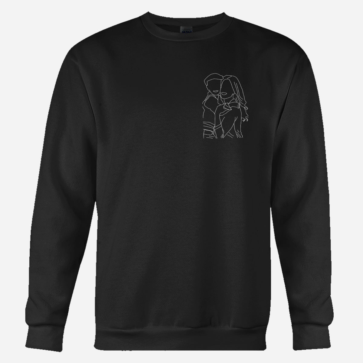 Custom Line Art - Personalized Kid Embroidered Sweater