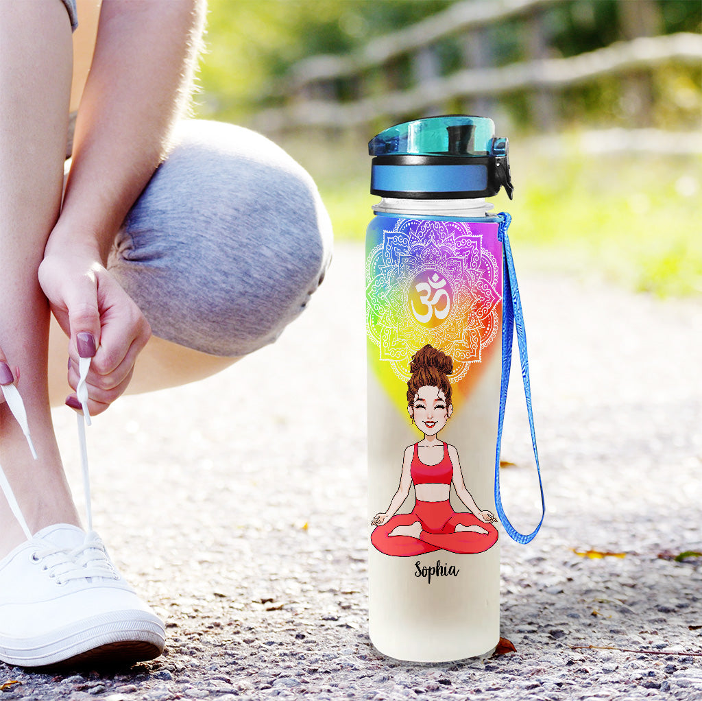 Love Yoga - Personalized Yoga Water Tracker Bottle