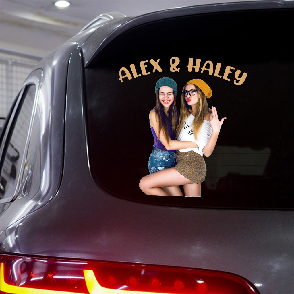 Best Friends - Personalized Bestie Decal Die Cut